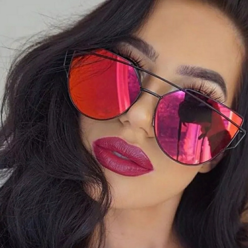 Pink Mirror Lens Sunglasses NEW